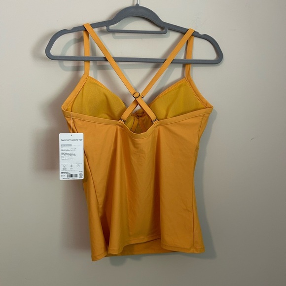 Athleta Twist Up Tankini Top Size 36D/DD in Yellow - Picture 7 of 9